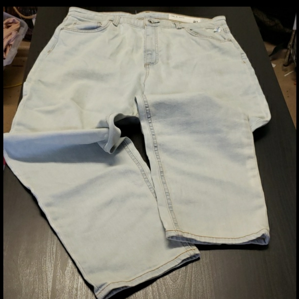 Rag & Bone Nina High Rise Ankle Crop Jeans A Hint of Stretch Light Wash Size 31 - Picture 3 of 7